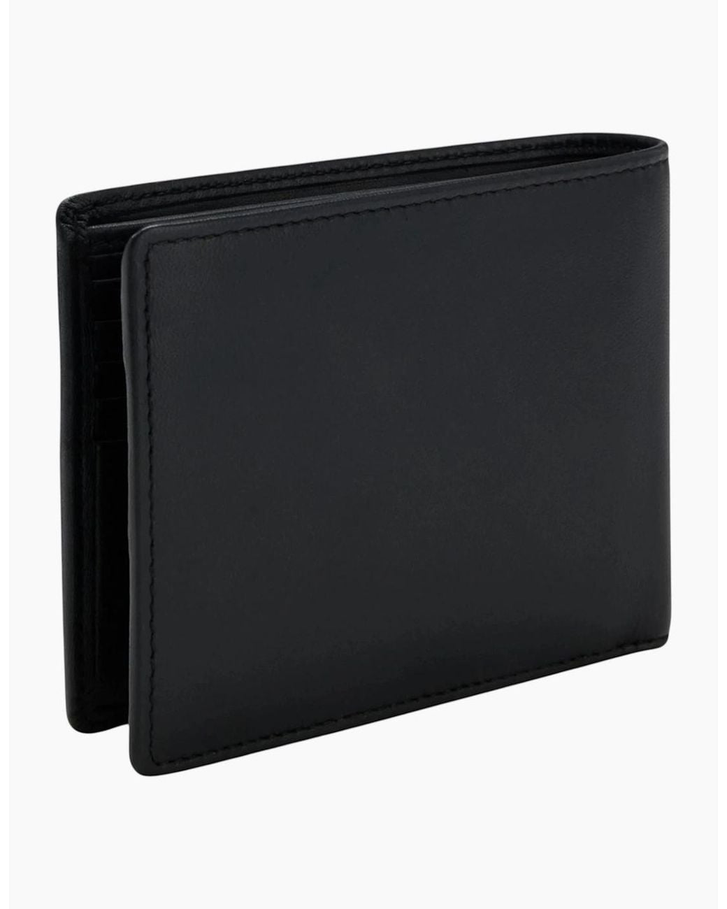 Boss Gray Wallet Asolo Genuine Leather Wallet Bifold Credit Card Holder for men