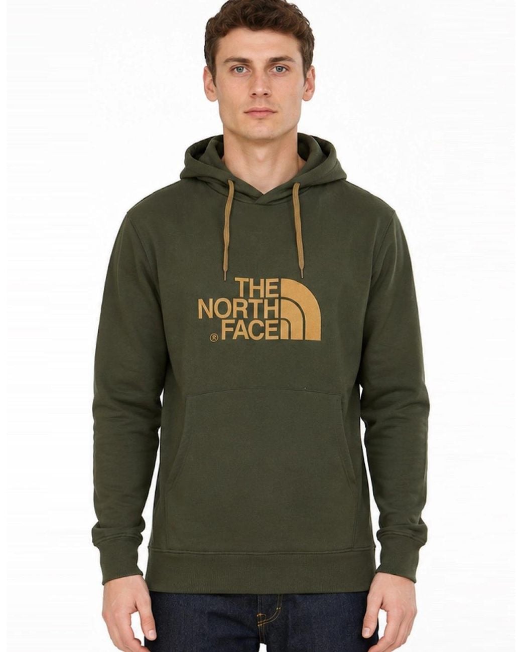 The North Face Green Drew Peak Pullover Hoodie for men