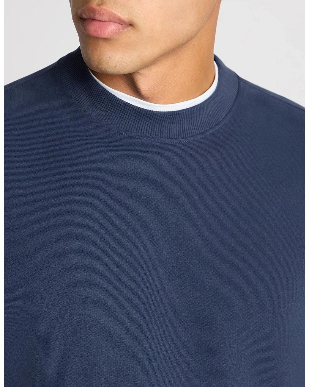 Remus Uomo Blue Crew Neck Sweatshirt Dark for men
