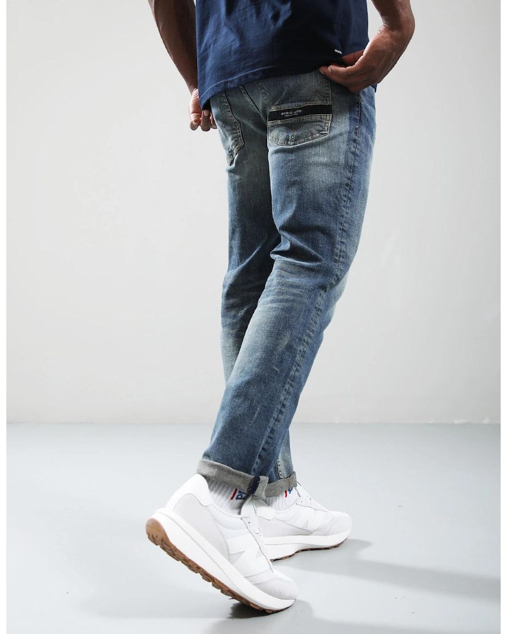 Marshall Artist Blue Marshall Fit Straight Leg Denim for men