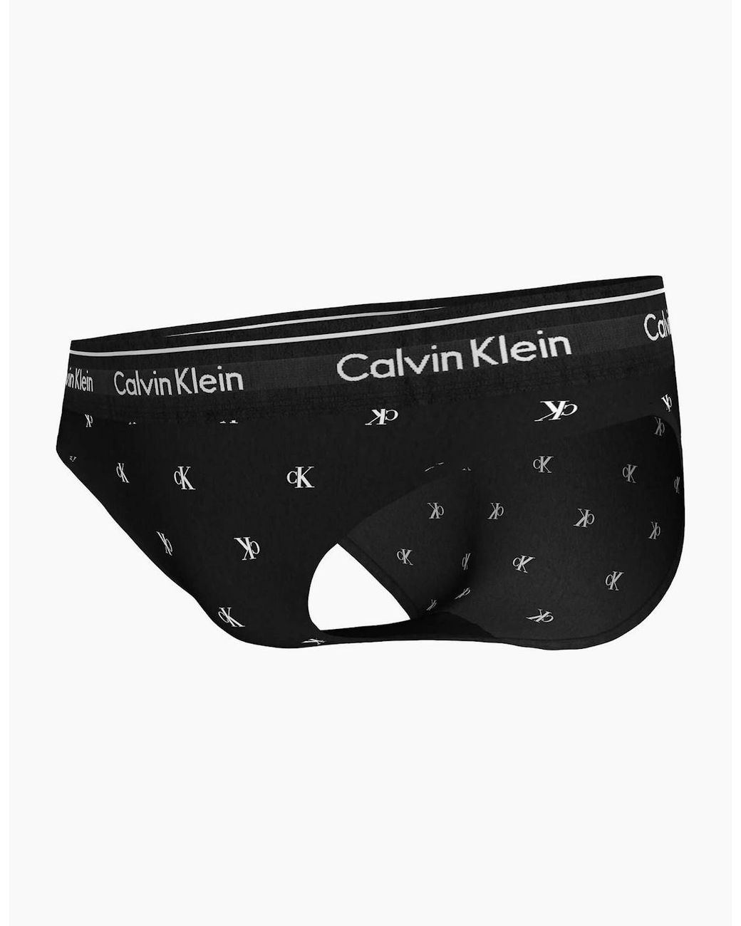 Calvin Klein Black Diamond Logo Print Bikini Brief