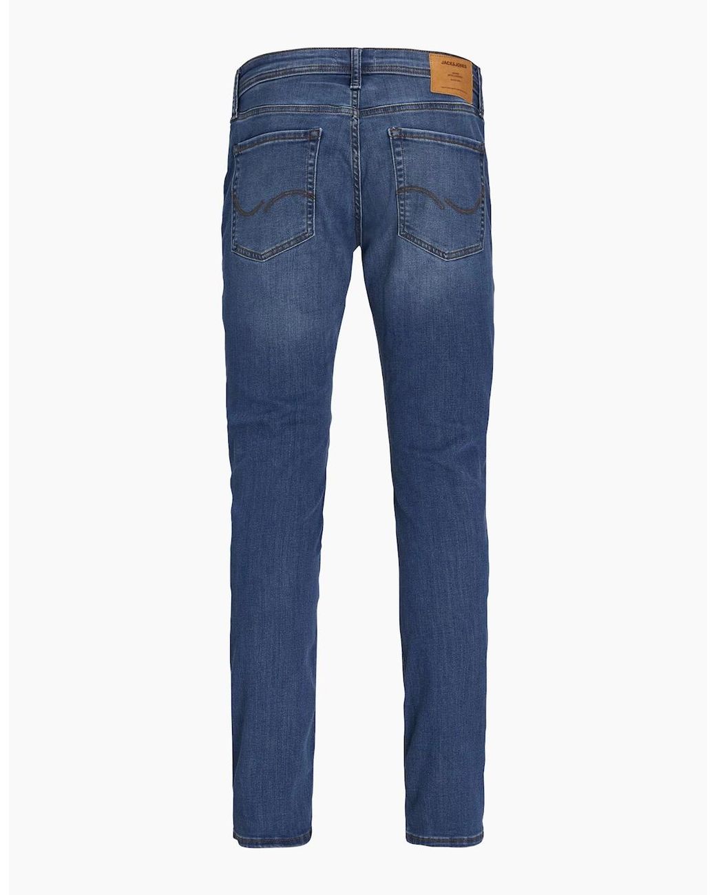 Jack & Jones Blue Jjiglenn Slim Fit Jean Mid for men