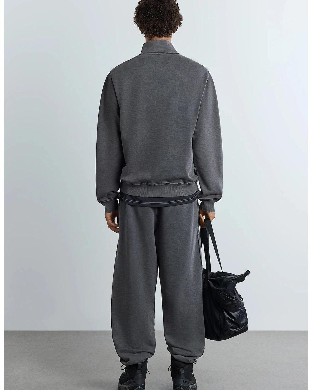 A_COLD_WALL* Black Leigh 1/4 Zip Sweatshirt for men