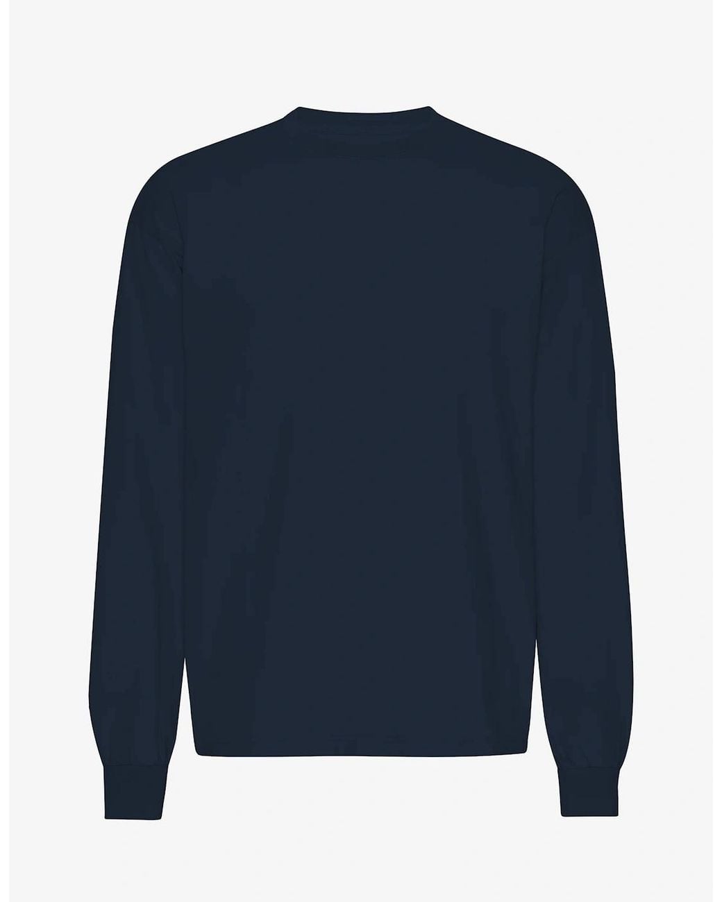 COLORFUL STANDARD Blue Oversized Organic Long Sleeve T-Shirt