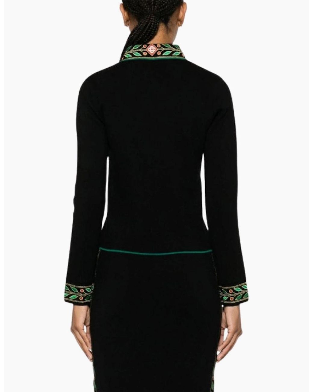 Casablanca Black Embroidered Laurel Jackets