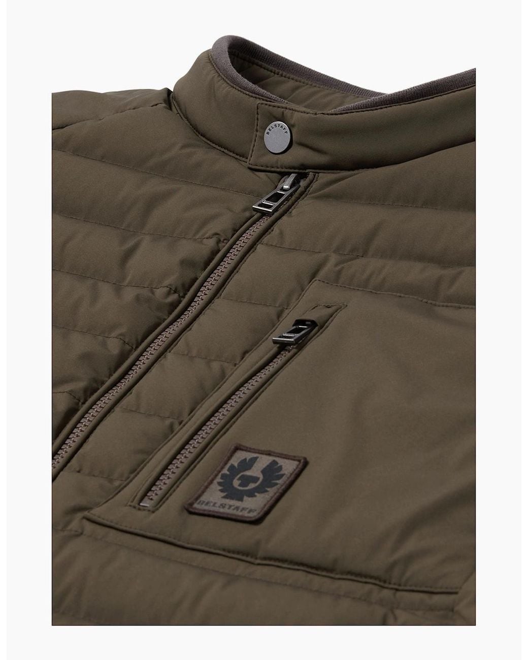 Belstaff Brown Chassis Gilet Army for men