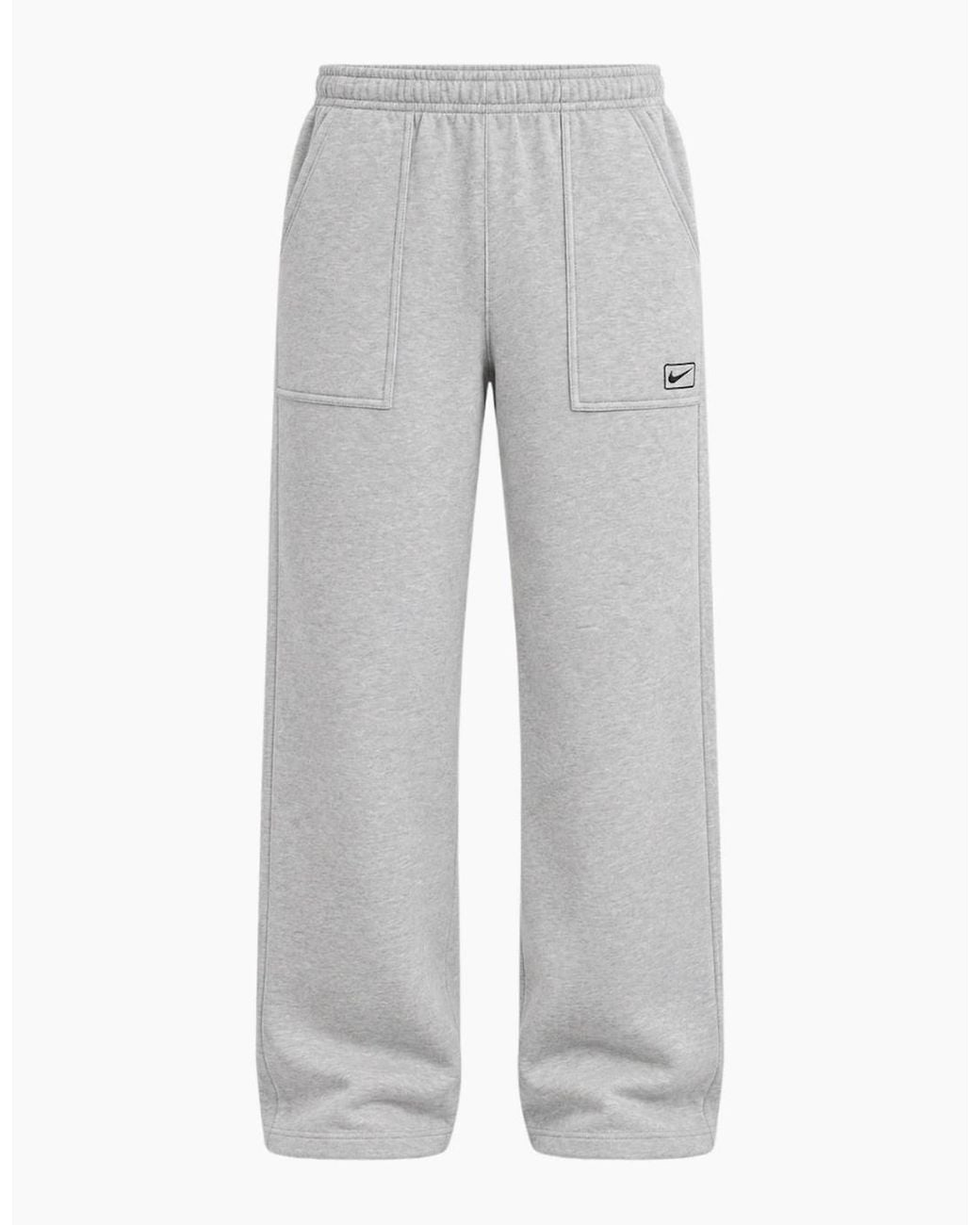 Nike Gray Street Fleece Track Pants for men