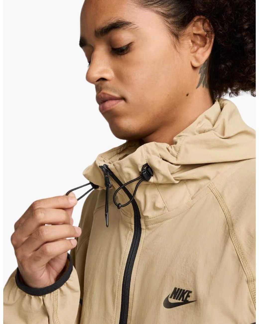 Nike Natural Tech Woven Full-Zip Khaki Jacket for men