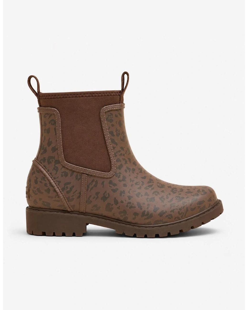 Joules Brown Oakfield Chelsea Boots Leopard