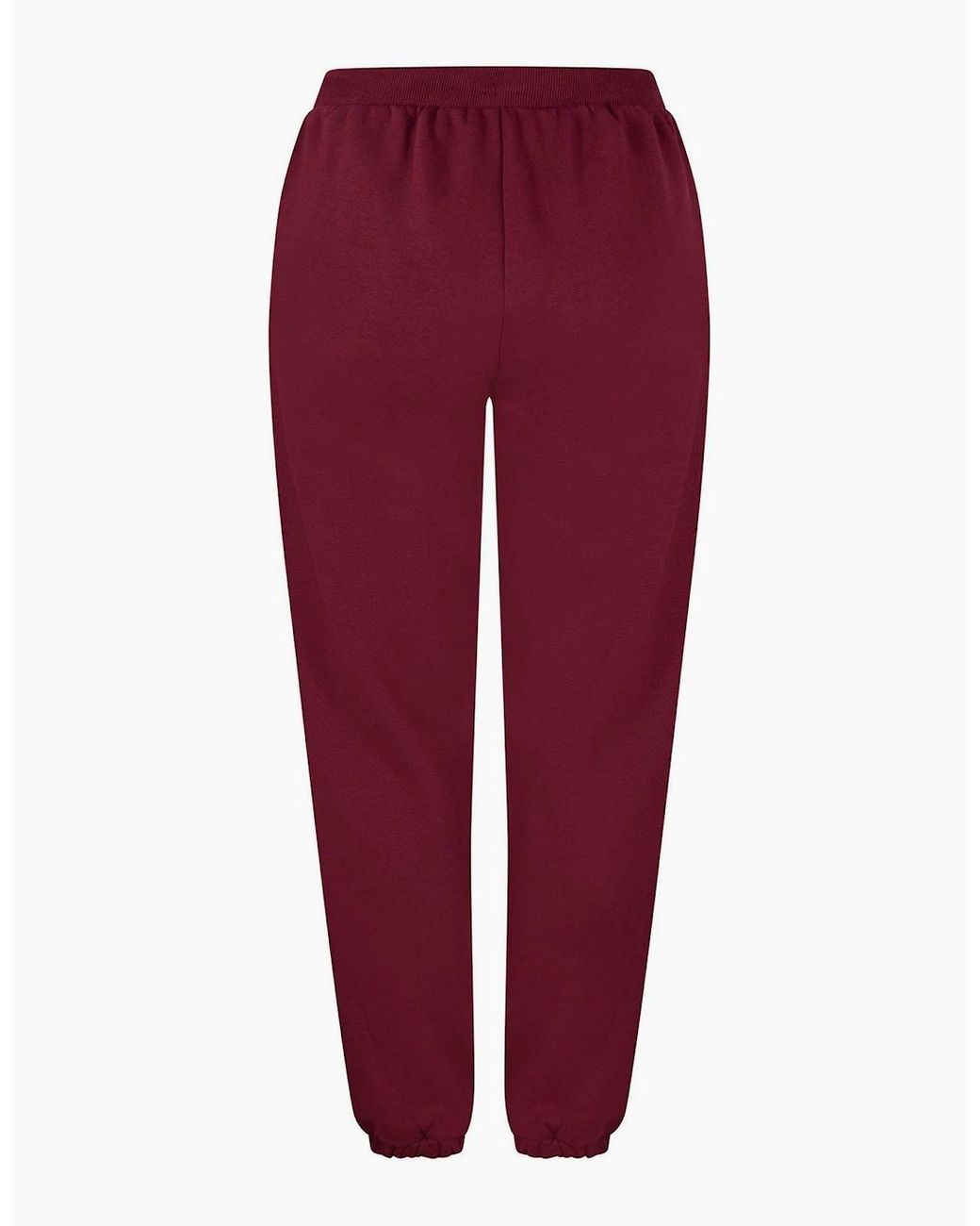 Converse Red Closed Hem Fleece Jogging Bottoms