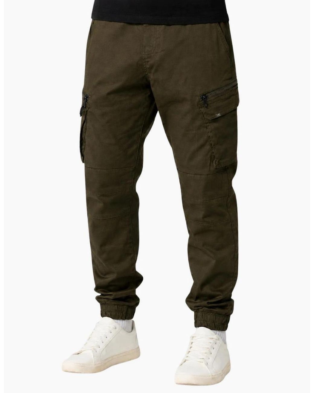 883 Police Green Ware Khaki Cargo Pants for men