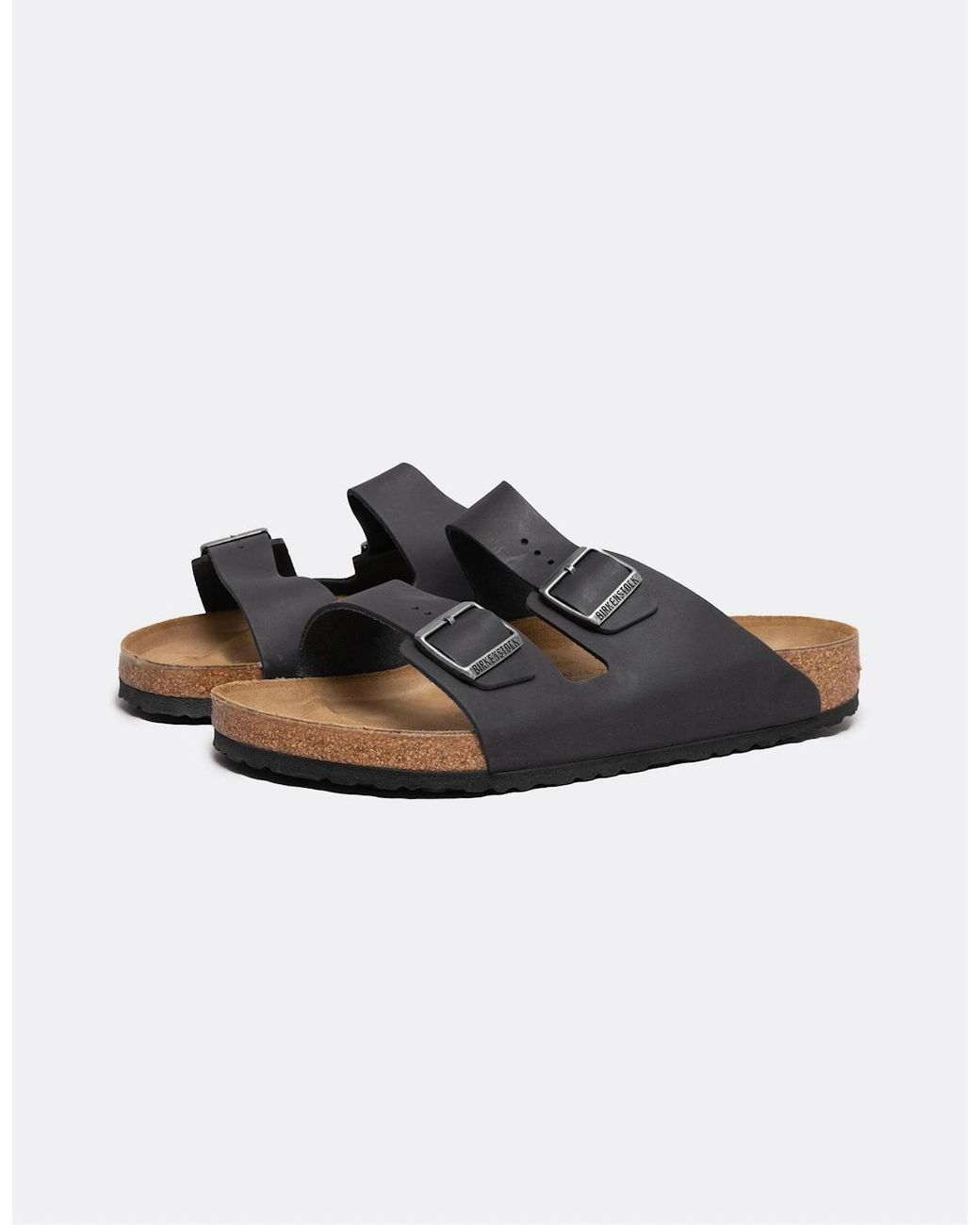 Birkenstock Arizona Black Oiled Leather Sandals