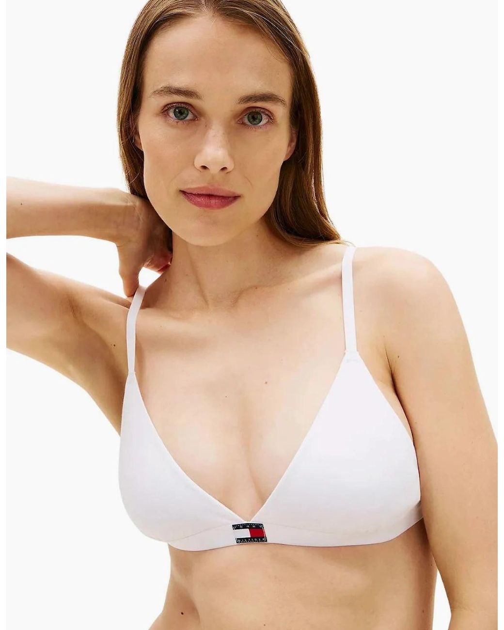 Tommy Hilfiger White 3-Pack Heritage Logo Triangle Bras