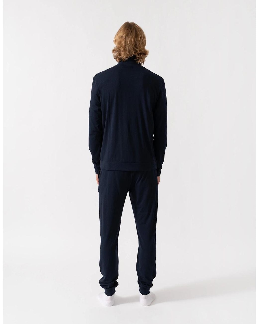 Boss Blue Boss 365 Stretch-Cotton Loungewear Set With Logo Print for men