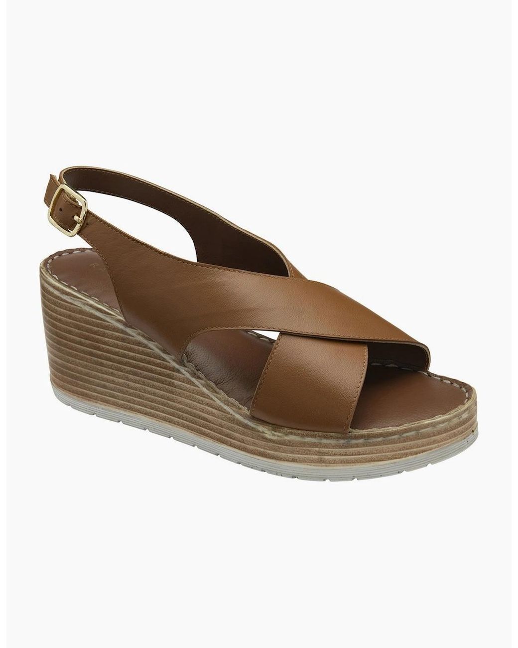 Ravel Brown Branton Wedge Sandals
