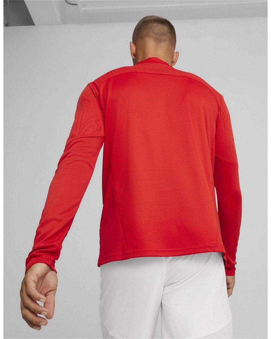 PUMA Red Teamfinal Training 1 4 Zip Fleece for men