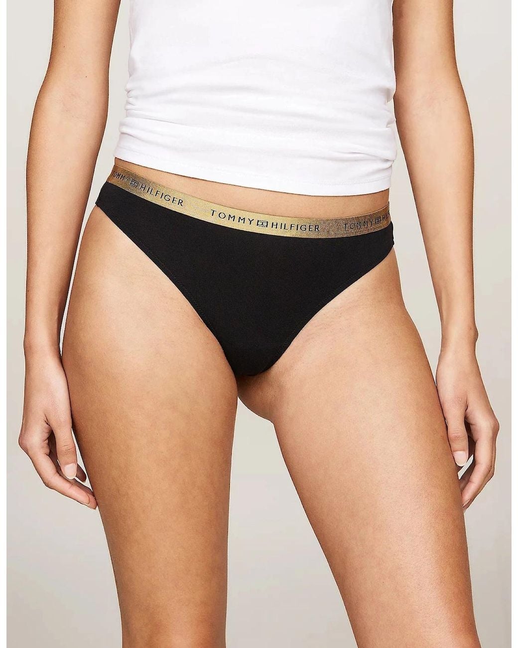 Tommy Hilfiger White Gift Underwear 5 Pack Thongs Multicoloured