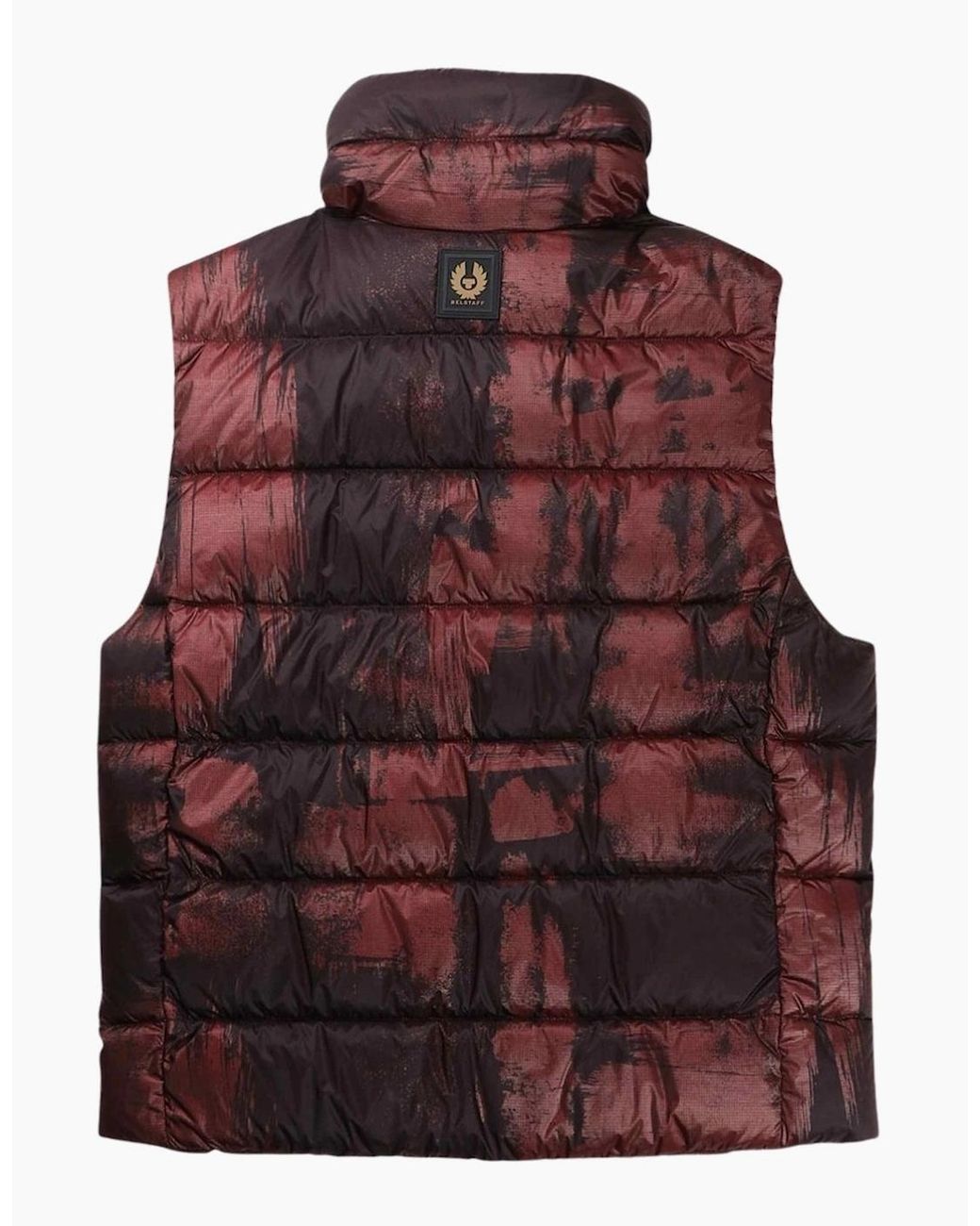Belstaff Purple Abstract Laurel Lava Gilet Down Jacket