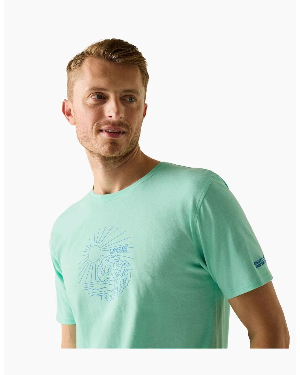 Regatta Green Cline Ix Sea Wave T-Shirt for men