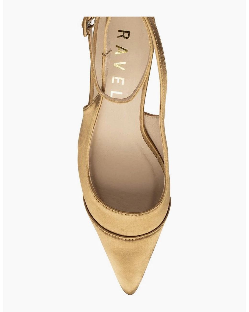 Ravel Metallic Catrine Slingback Court Shoes