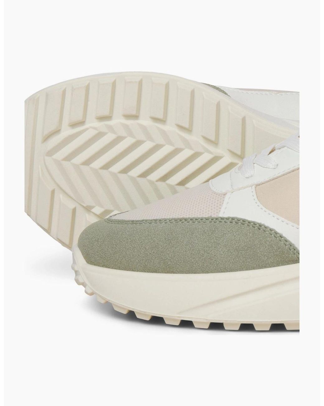 Jack & Jones Gray Aspire Runner Polyurethane Seagrass Bronze Trainers for men