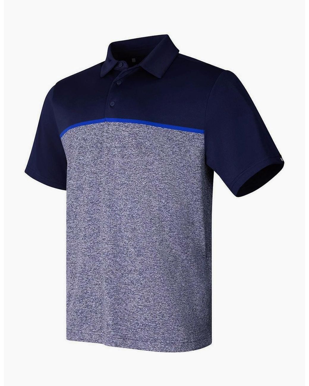 Under Armour Blue Playoff 3.0 Stripe Polo Shirt for men