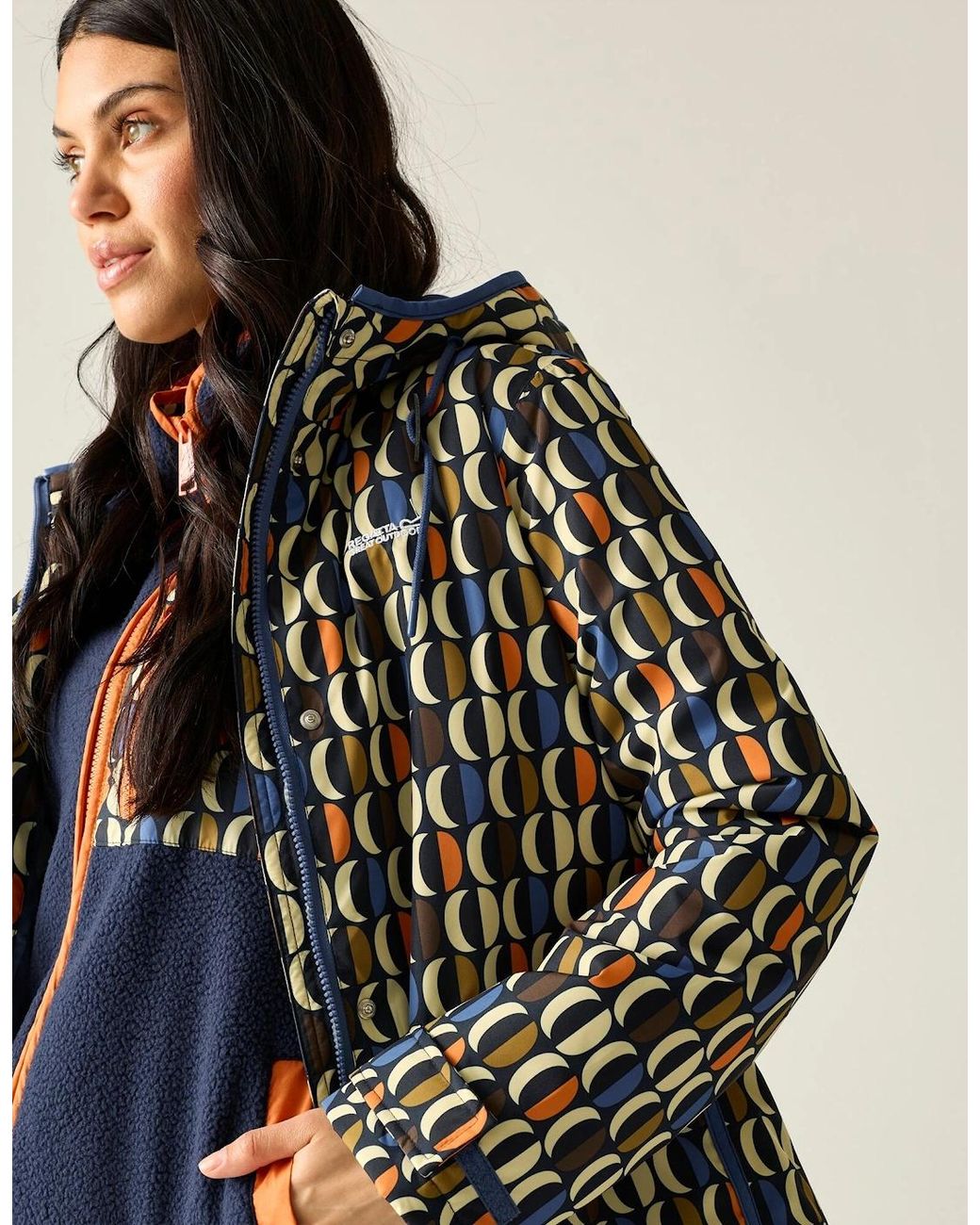 Regatta Black Ladies Orla Kiely Oval Insulated Waterproof Jacket