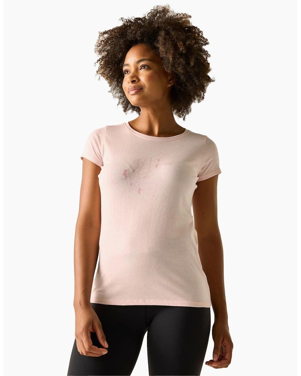 Regatta Pink Ladies Breezed Line Art T-Shirt