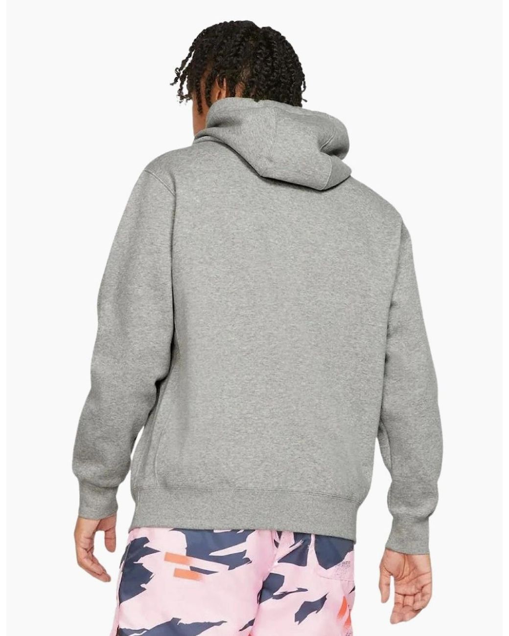 Nike Gray Sportswear Club Fleece Hoodie for men