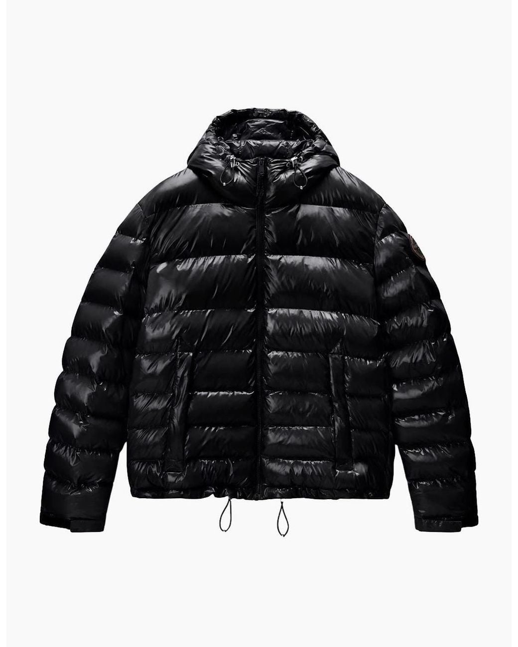 Napapijri Black Terez Shine Puffer Jacket for men