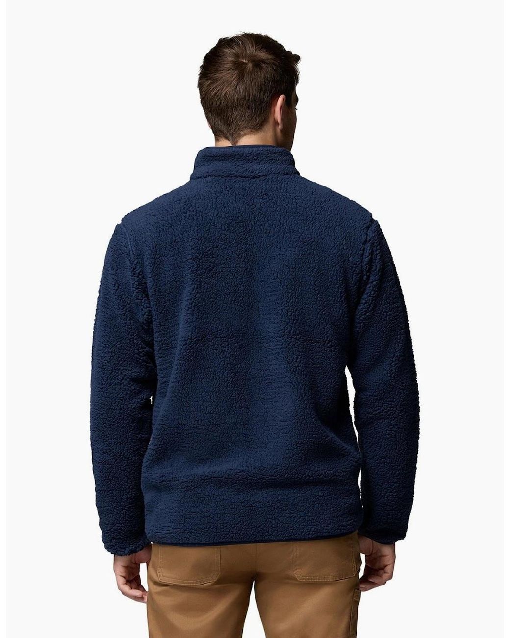 Columbia Blue Rugged Ridge High Pile Full Zip Fleece Jacket for men