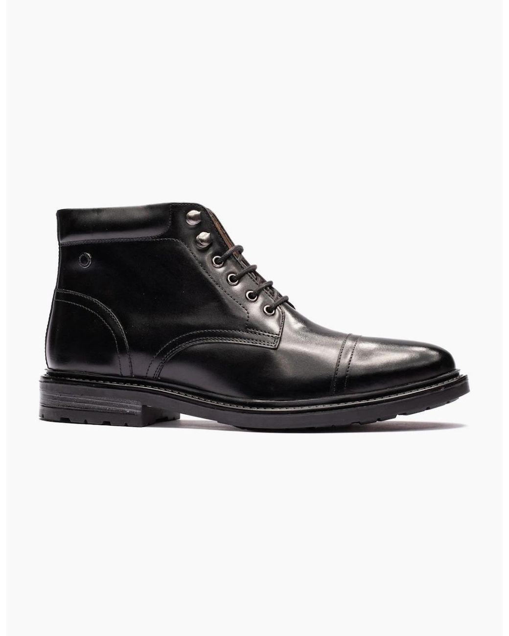 Base London Blue Porter Toe Cap Boots for men