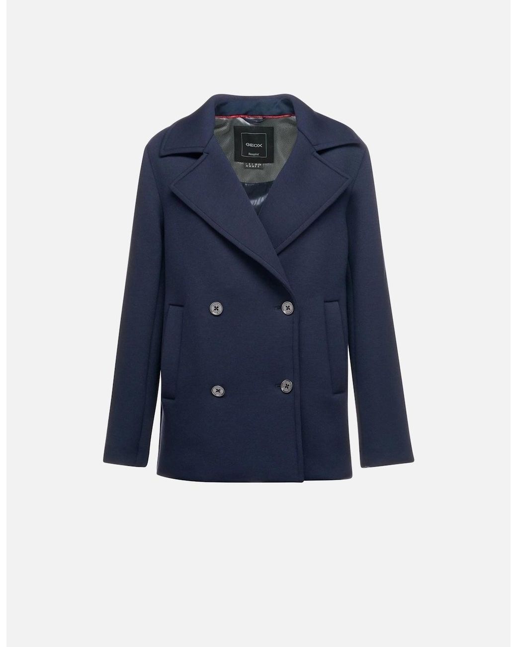 Geox Blue W Gardenia Pea Coat