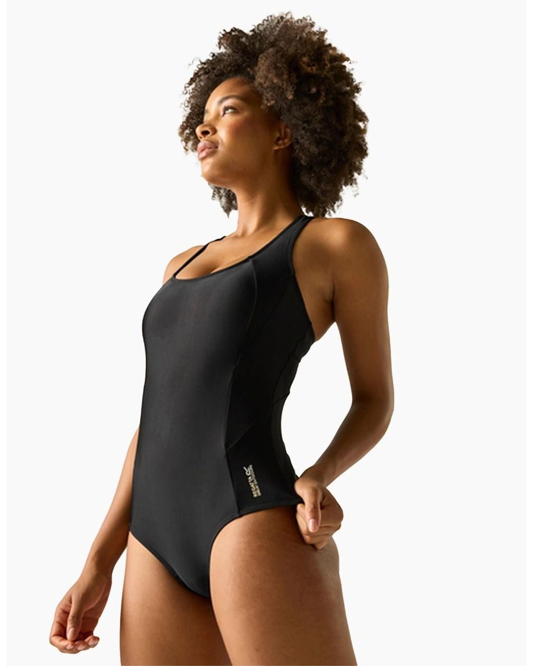 Regatta Black Ladies Active One Piece Swimsuit
