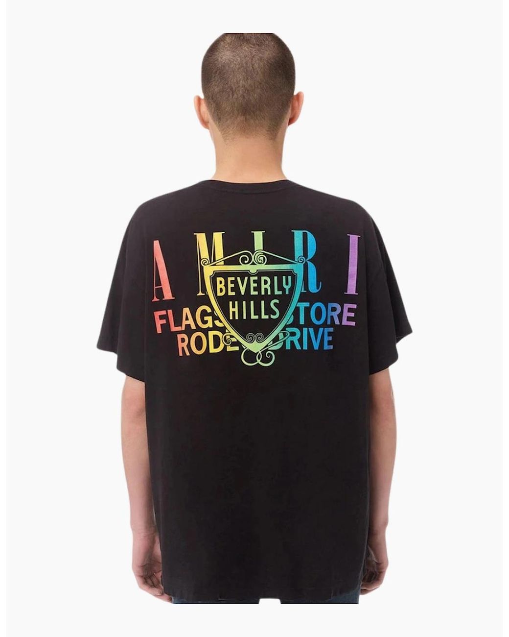 Amiri Black Xo Beverly Hills T-Shirt for men