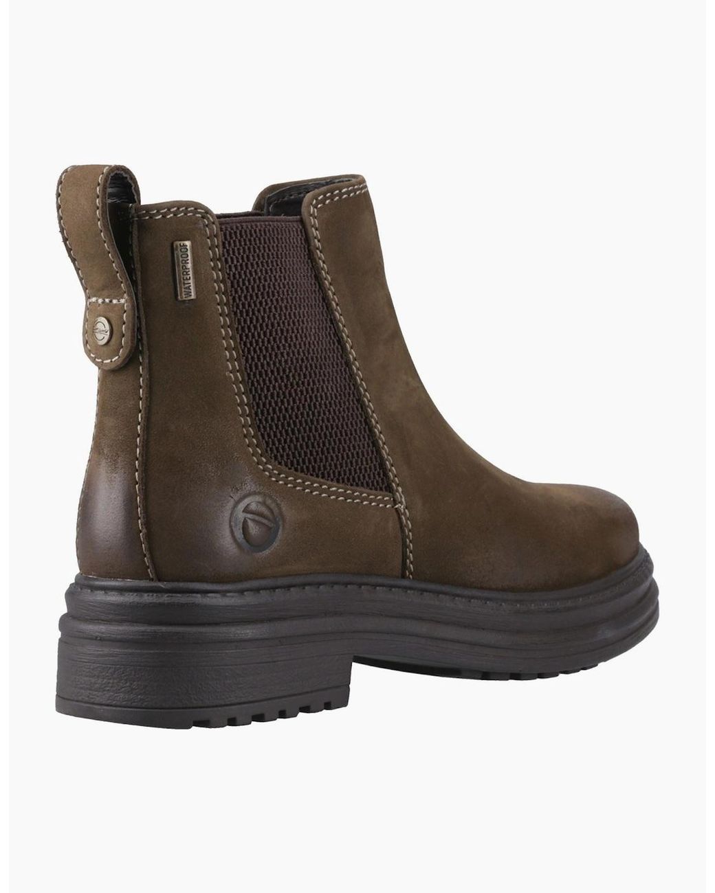 Cotswold Brown Aldworth Leather Heeled Ankle Boots