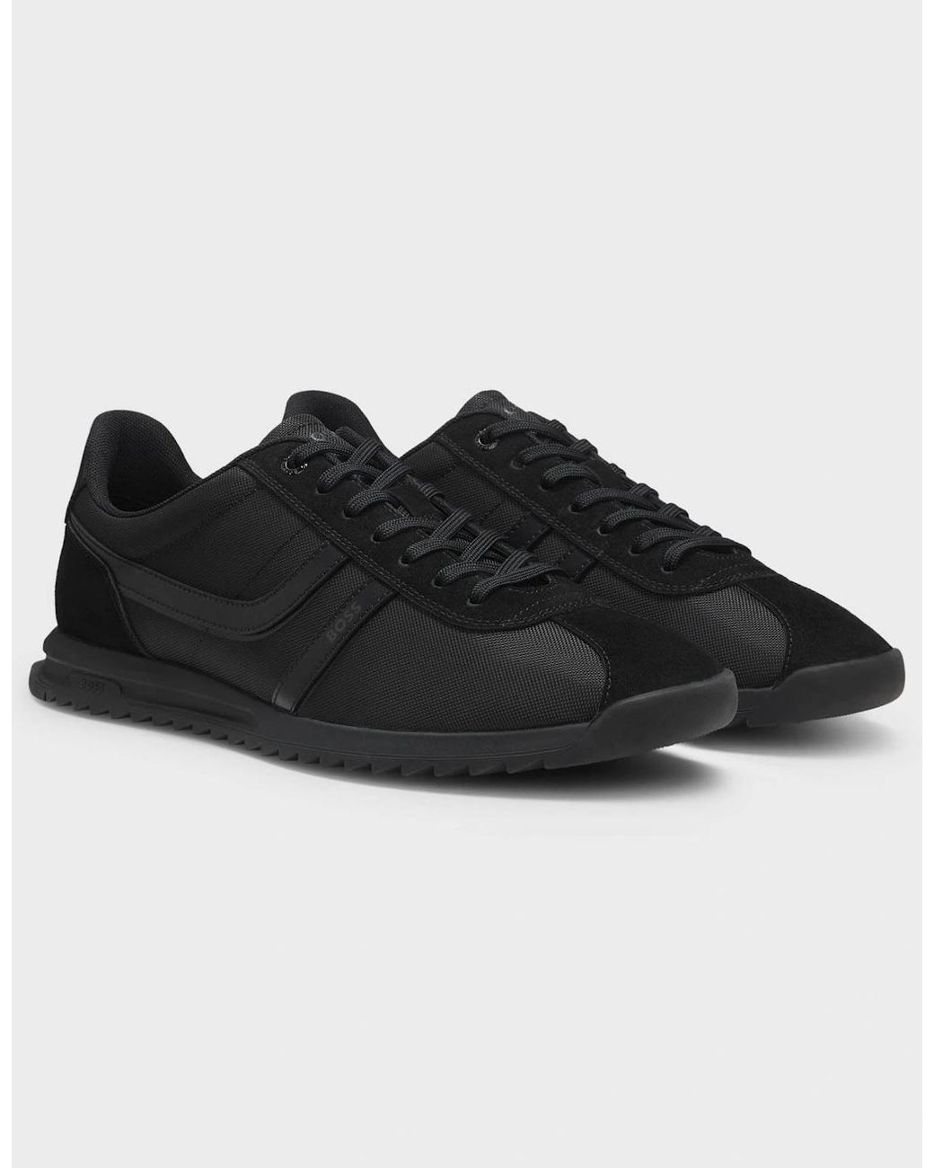 Boss Black Boss Zayn Low-Top Trainers With Faux-Leather Trims for men