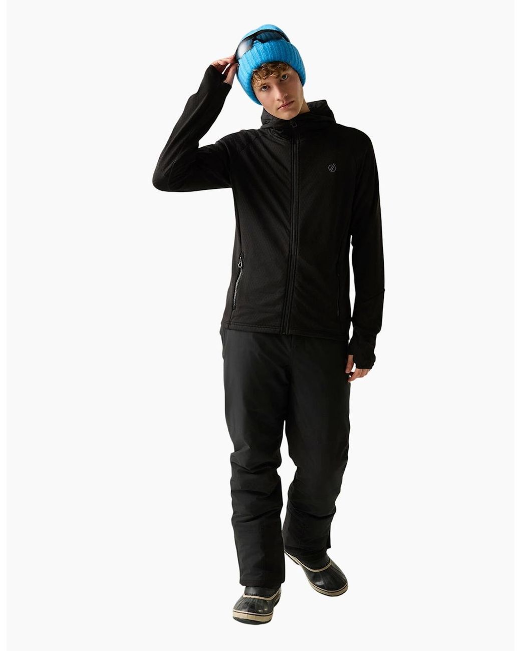 Regatta Black Venture Stretch Hooded Midlayer for men
