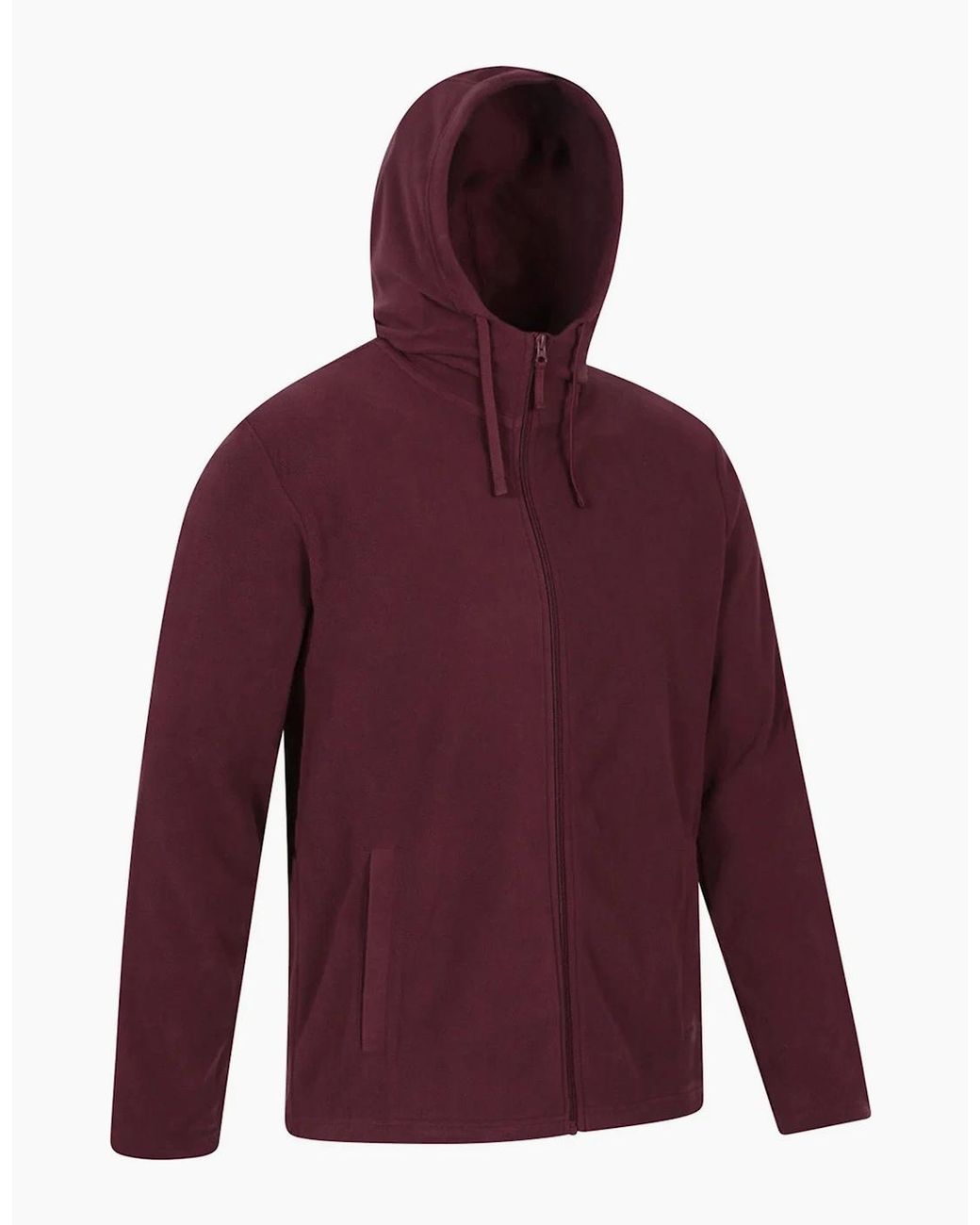 Mountain Warehouse Red Camber Fleece Full Zip Hoodie for men