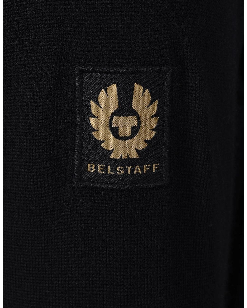 Belstaff Black Kelby Full Zip Knitwear for men