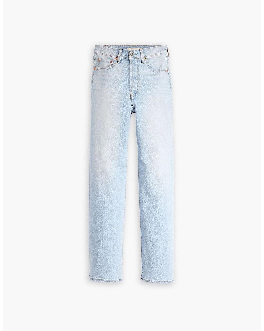 Levi's Blue Levi's Ribcage High Rise Straight Leg Jeans