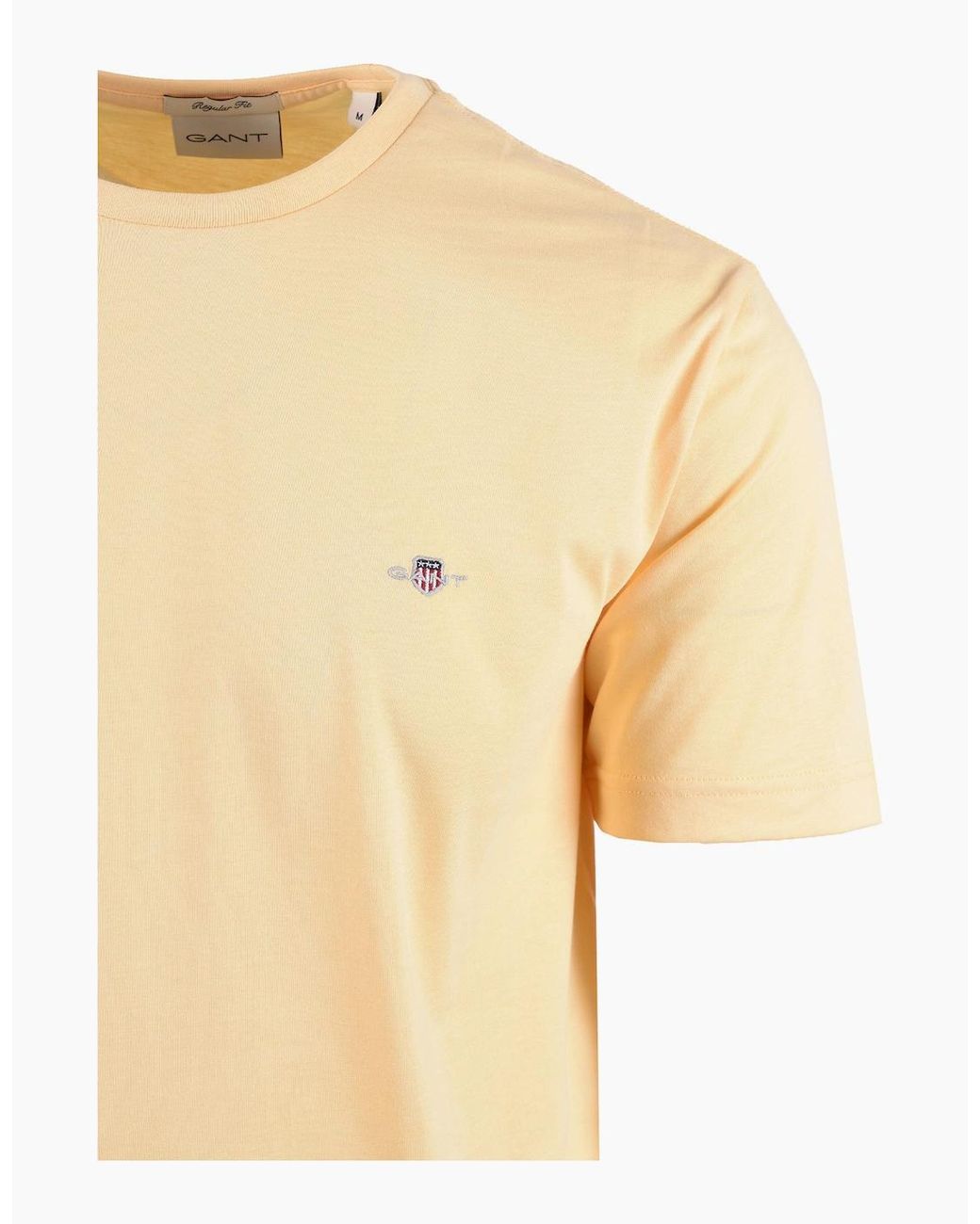 Gant Natural Reg Fit Shield T-Shirt Mid for men