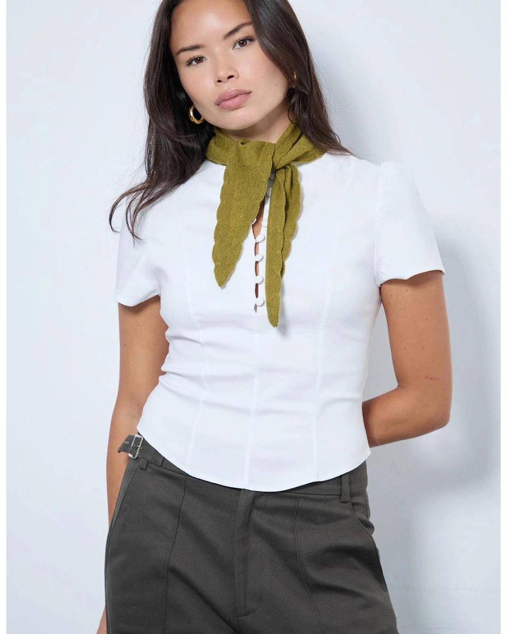 No Emotions UK Green Alma Neck Scarf
