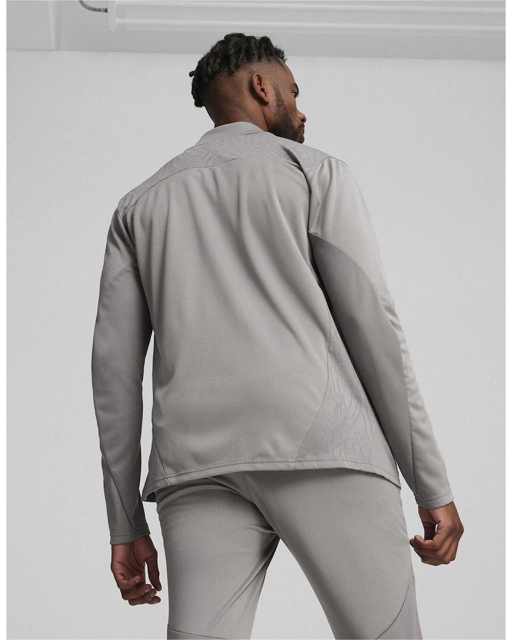 PUMA Gray Performance Moisture Wicking Training Jacket for men