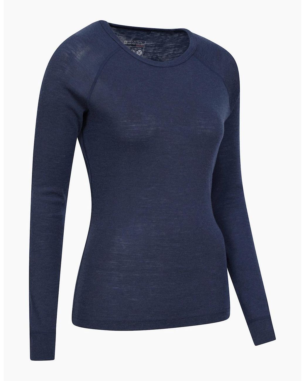Mountain Warehouse Blue Ladies Merino Ii Thermal Top