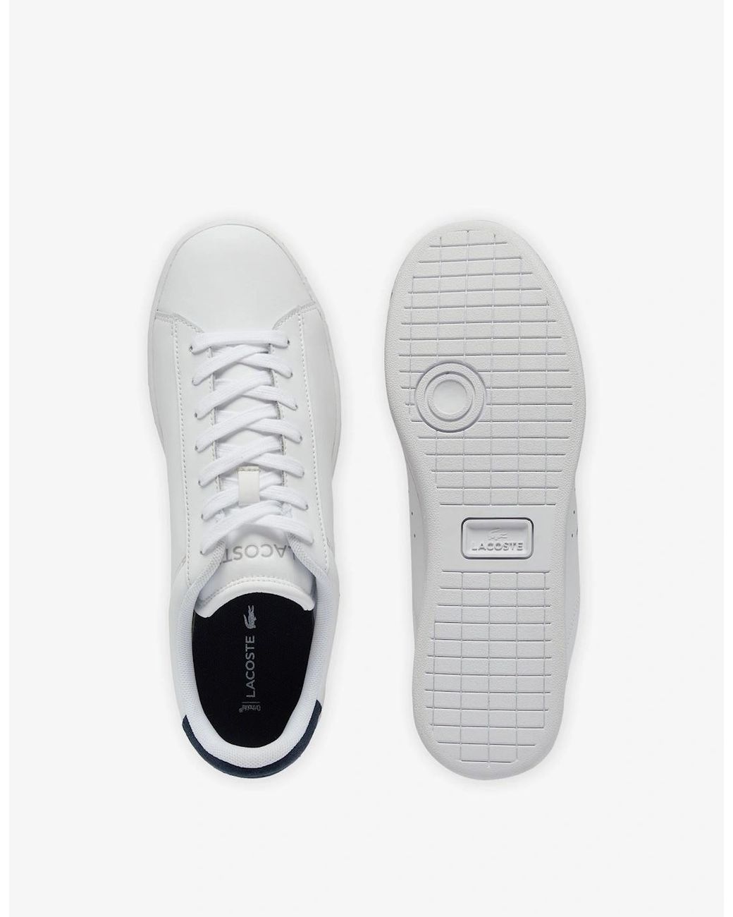 Lacoste White Carnaby Leather Trainers for men