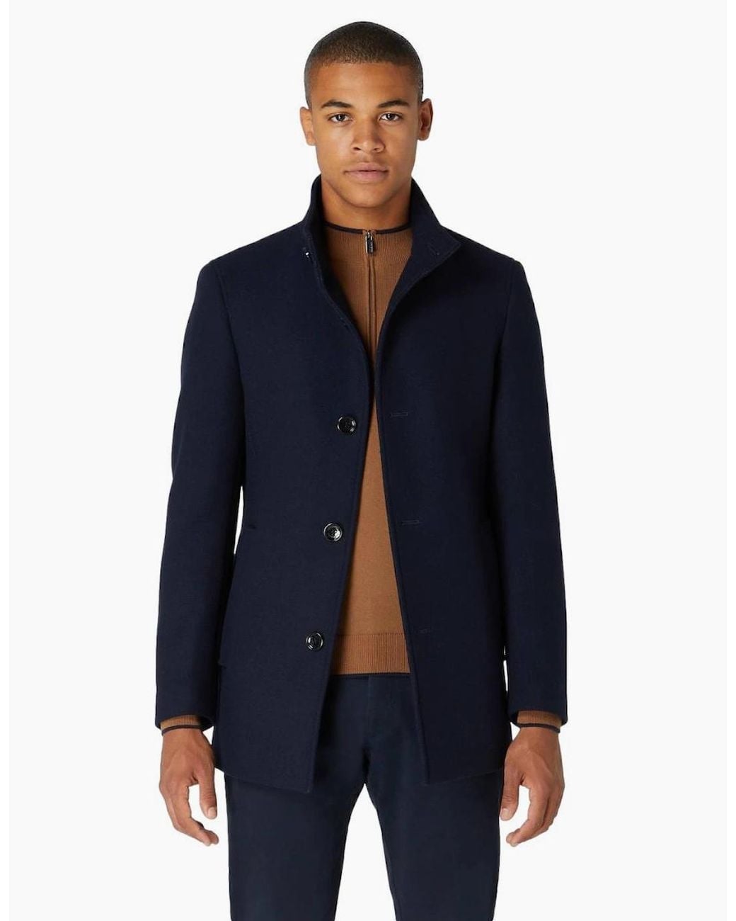 Remus Uomo Blue Jonah Overcoat 78 for men