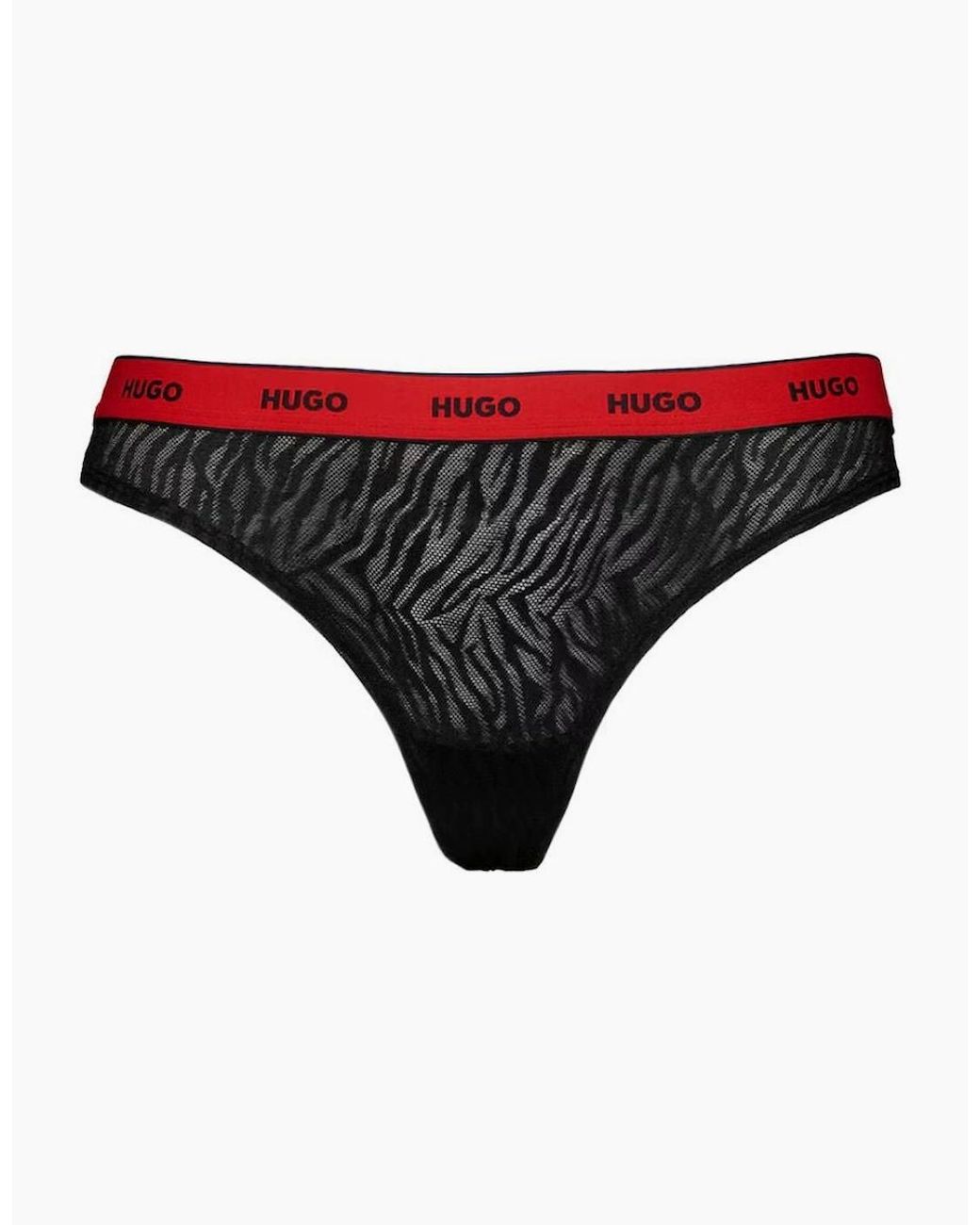 Boss Red 3-Pack Classic Logo Lace Thongs