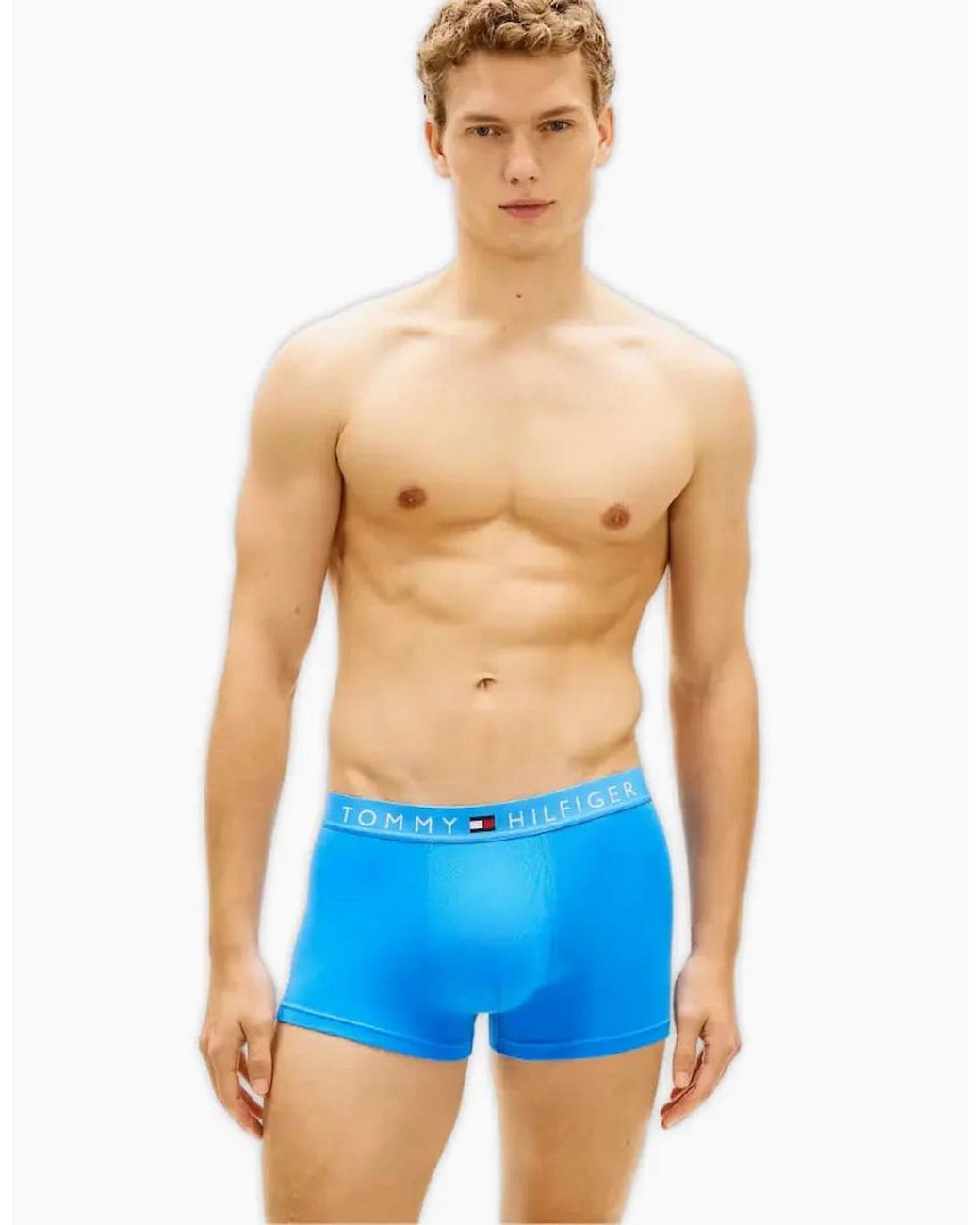 Tommy Hilfiger Blue 3-Pack Th Original Boxer Trunks, /Desert for men