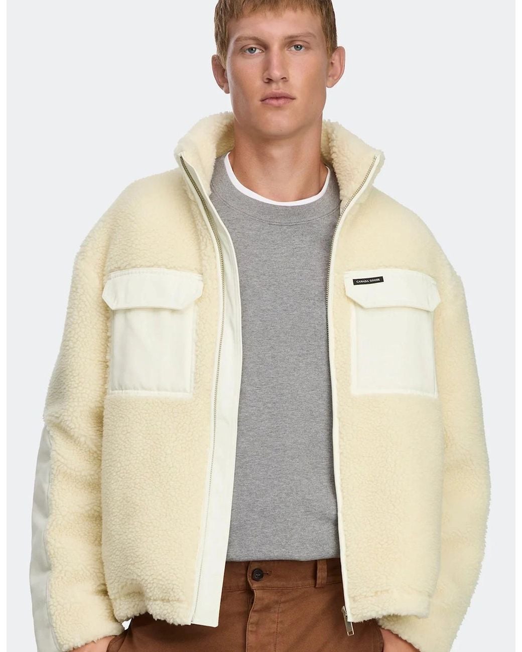 Canada Goose Natural Harrier Fleece Jacket for men